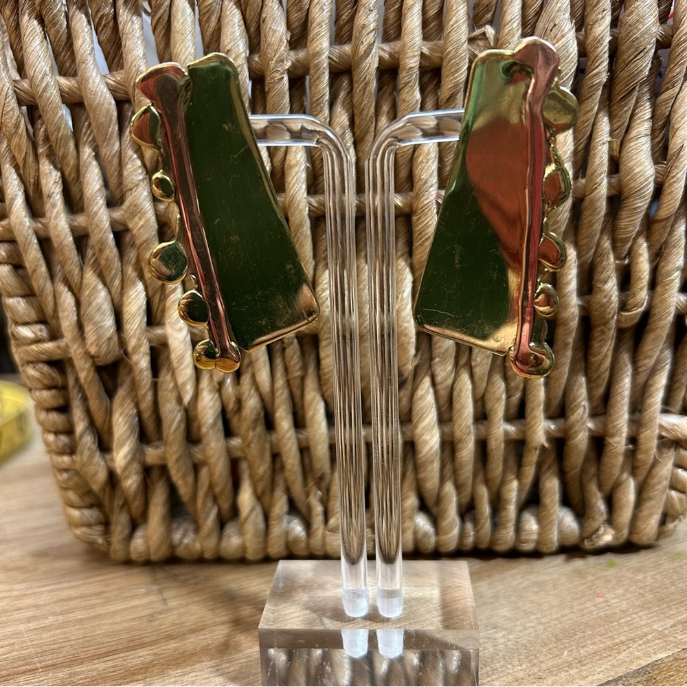 GOLD AND COPPER HANDMADE EARRINGS